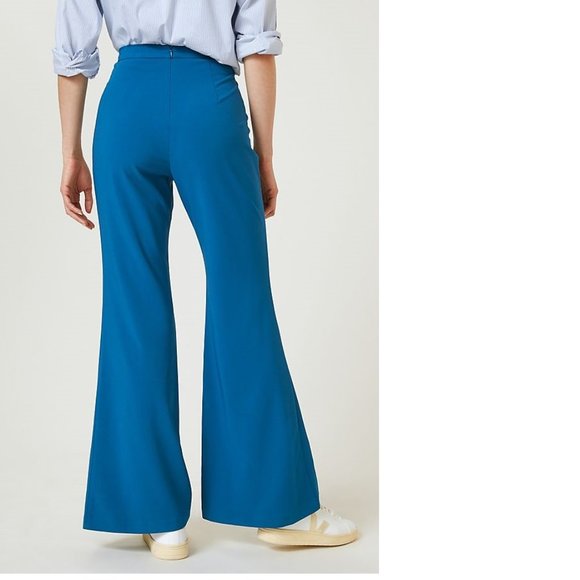 Anthropologie Hutch Stretch Crepe Flair Pants - Picture 2 of 4